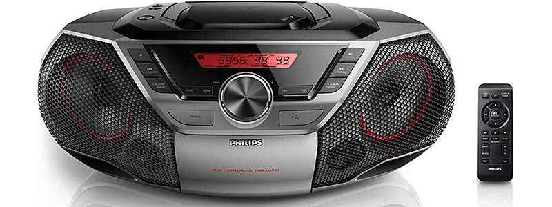 philips portable boombox cd player bluetooth fm radio