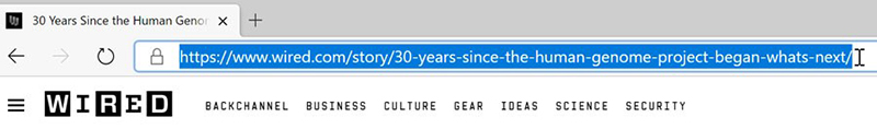 picking an url