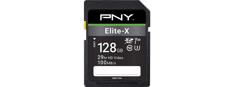 pny elite-x class 10 u3 v30 sdxc