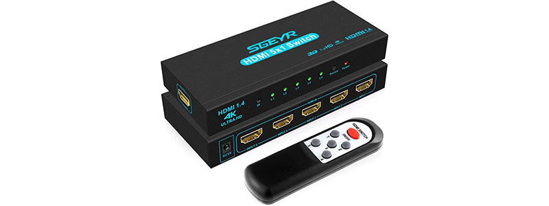 sgeyr 5x1 hdmi switcher 5 in 1