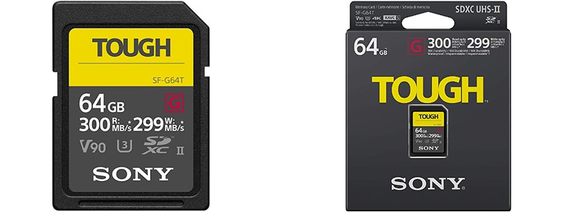 sony tough-g series sdxc uhs-ii card