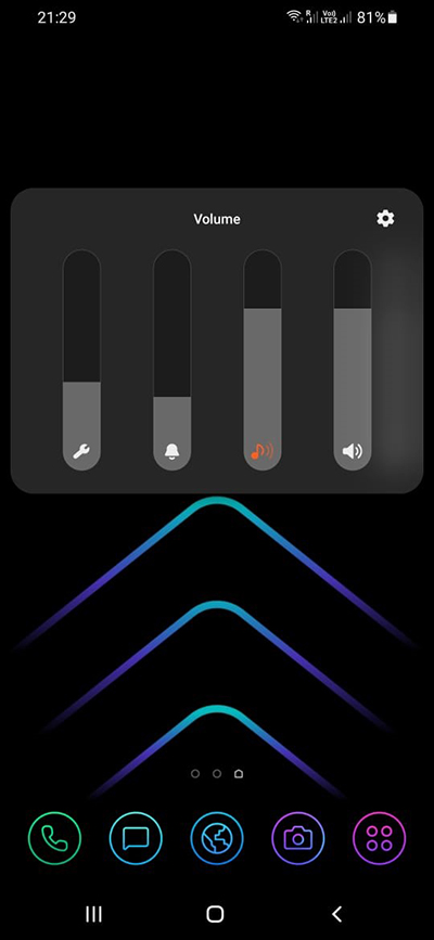 volume on phone