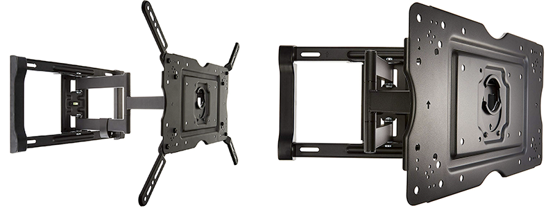 amazonbasics full motion articulating tv wall mount