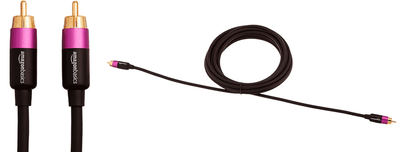 amazonbasics rca audio subwoofer cable