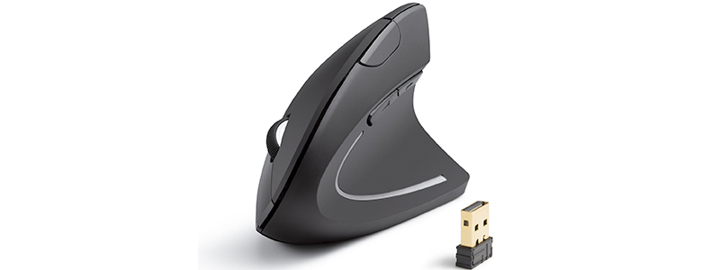 anker 2 4g wireless vertical ergonomic optical mouse