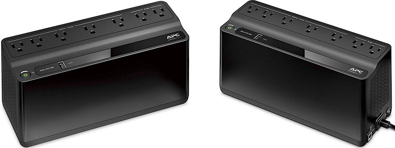apc ups battery backup surge protector be600m1
