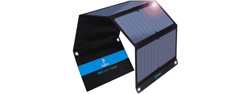 bigblue 3 usb ports 28w solar charger
