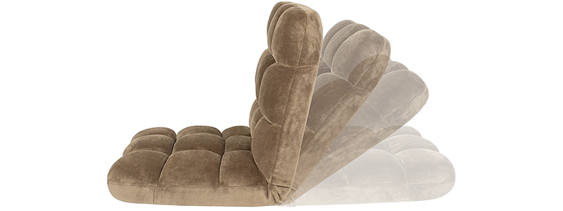 birdrock home adjustable memory foam floor chair
