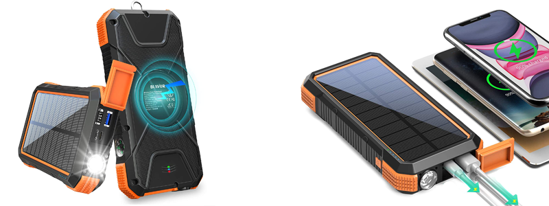 blavor pn-w12 solar charger power bank