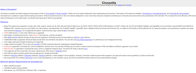 clonezilla