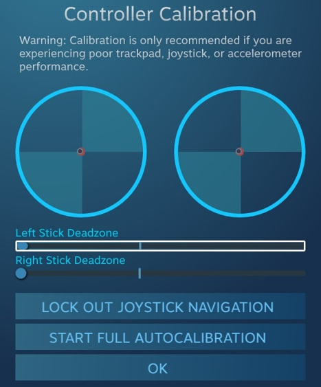 controller callibration