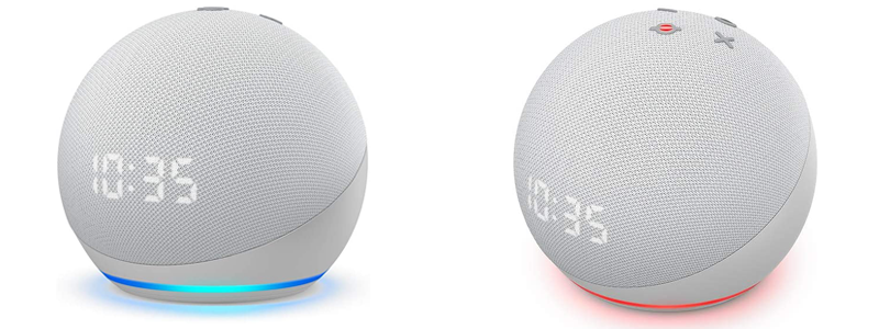 echo dot (4th gen) smart speaker with clock and alexa