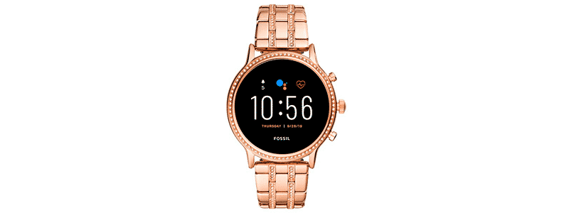 fossil gen 5 julianna stainless steel touchscreen smartwatch with speaker