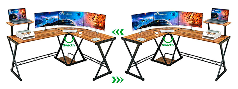 greenforest l shaped desk
