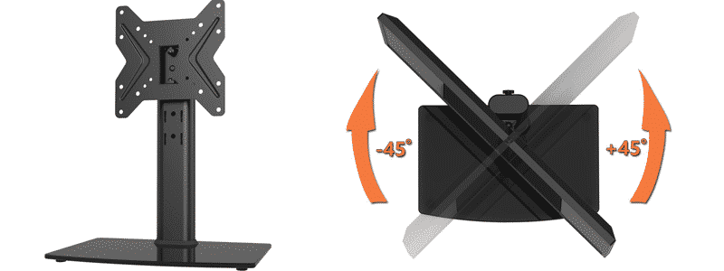 hemudu universal swivel tv stand