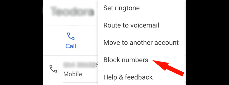 how to block a number on android 4