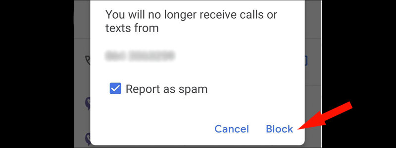 how to block a number on android 5