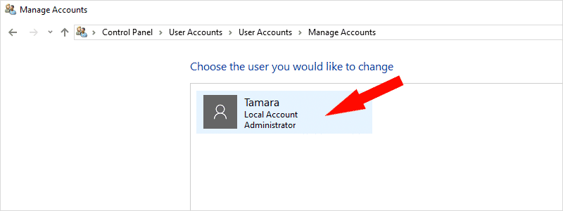 how to change account name on windows 10 4