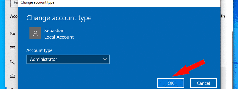 how to change administrator on windows 10 h
