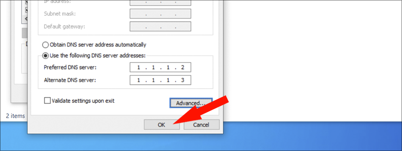 how to change dns on windows 10 15