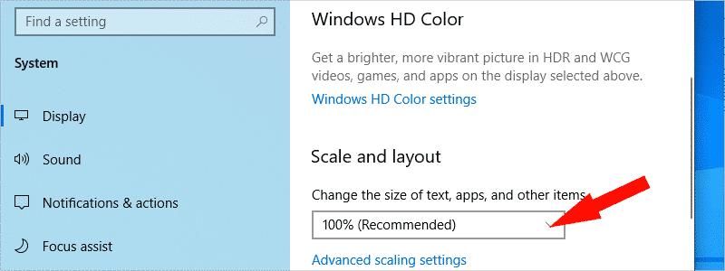how to change icon size in windows 10 e