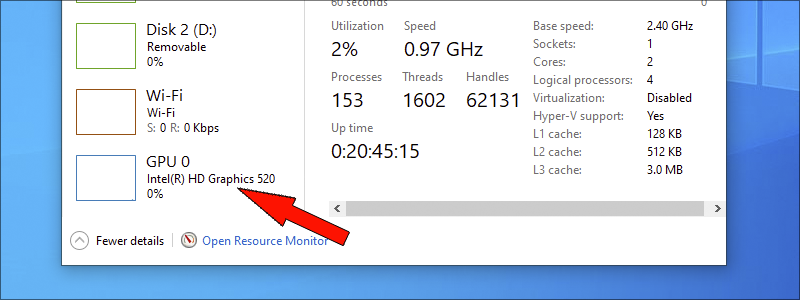 how to check graphics card on windows 10 4