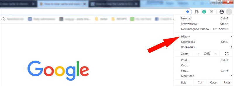 how to clear cache in chrome 02 2