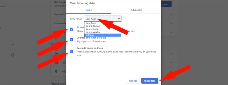 how to clear history on chrome 4