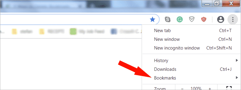 how to delete bookmarks on chrome 2