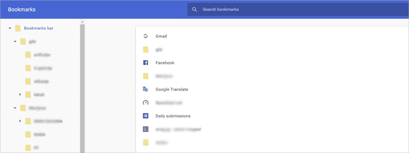 how to delete bookmarks on chrome 5