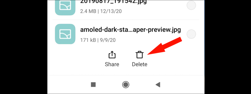how to delete downloads on android 4