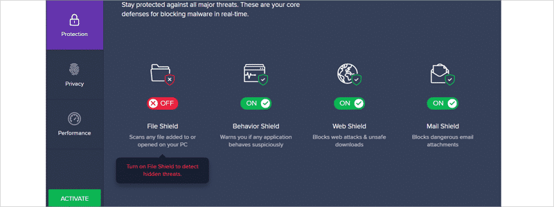 how to disable avast 13a