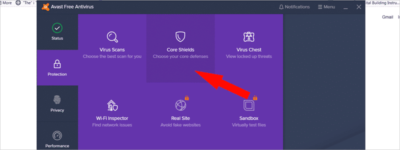 how to disable avast 9a