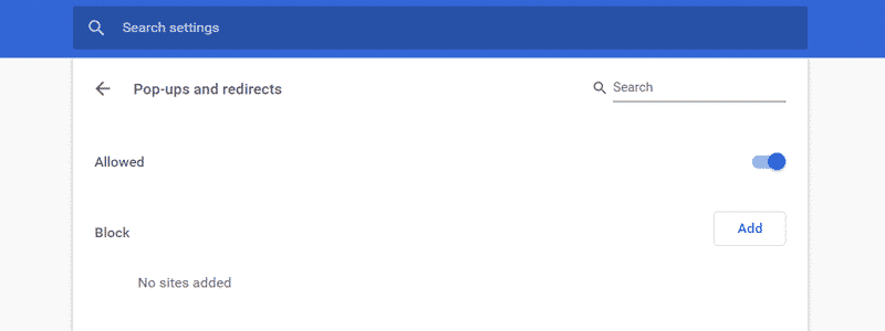 how to disable pop-up blocker on chrome 12