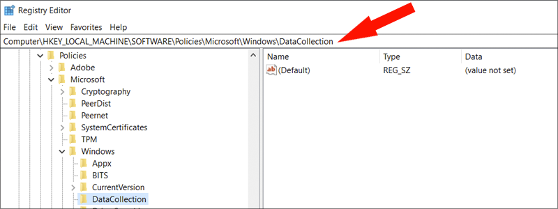 how to disable telemetry and data 16