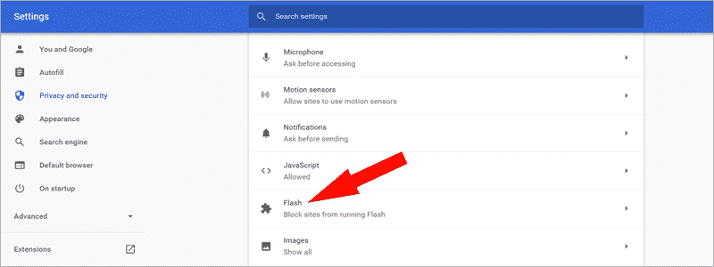 how to enable flash in chrome 5