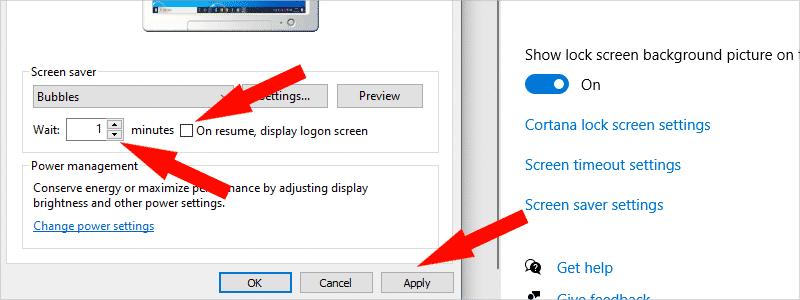 how to enable screensaver on windows 10 g