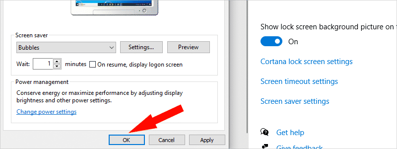 how to enable screensaver on windows 10 h