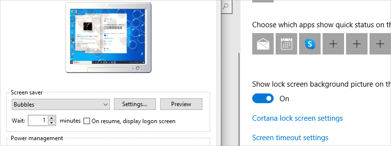 how to enable screensaver on windows 10 i
