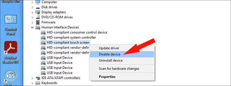 how to enabledisable your touchscreen on windows 10 4