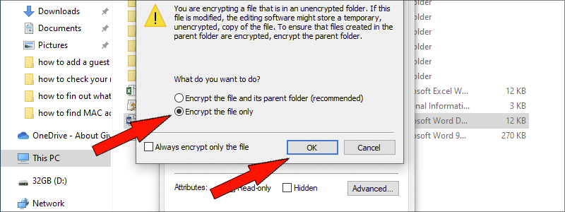 how to encryptdecrypt files on windows 10 6