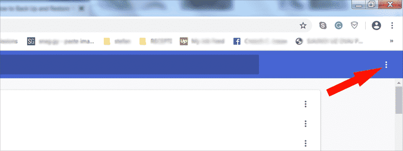 how to export chrome bookmarks 4a