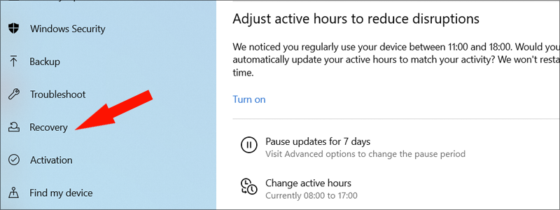 how to factory reset windows 10 4