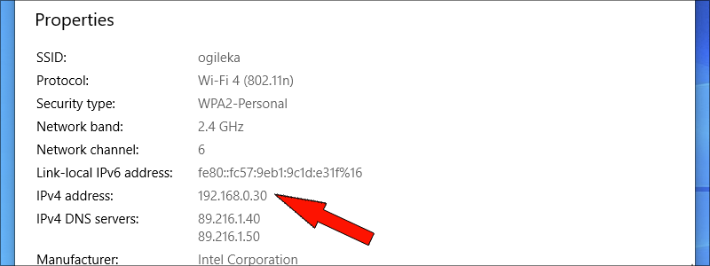 how to find ip address on windows 10 9