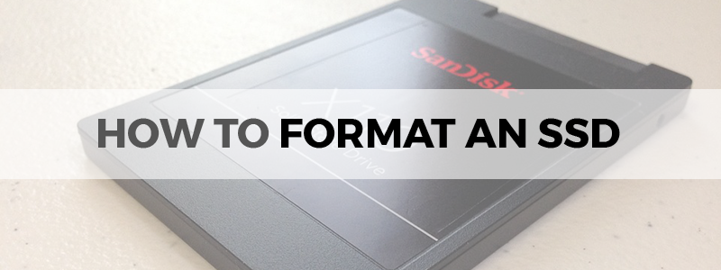 how to format an ssd