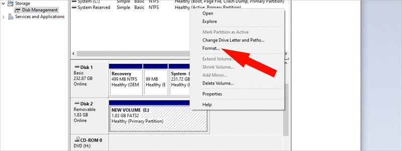 how to format sd card on windows 10 6