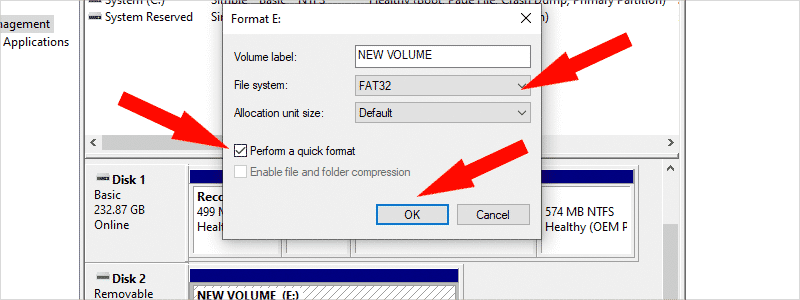 how to format sd card on windows 10 7