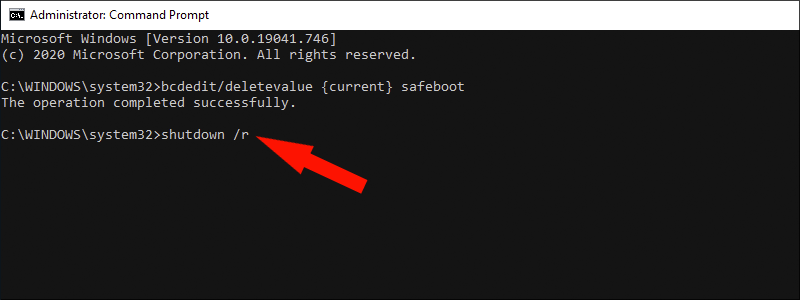 how to get out of safe mode on windows 10 13