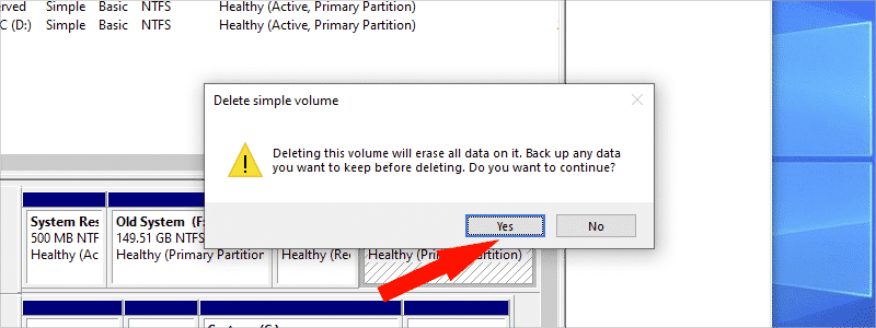 how to merge partitions in windows 10 e