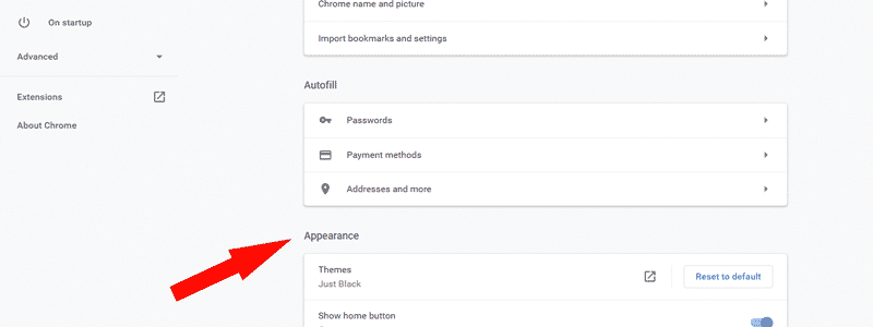 how to remove a theme from chrome 4